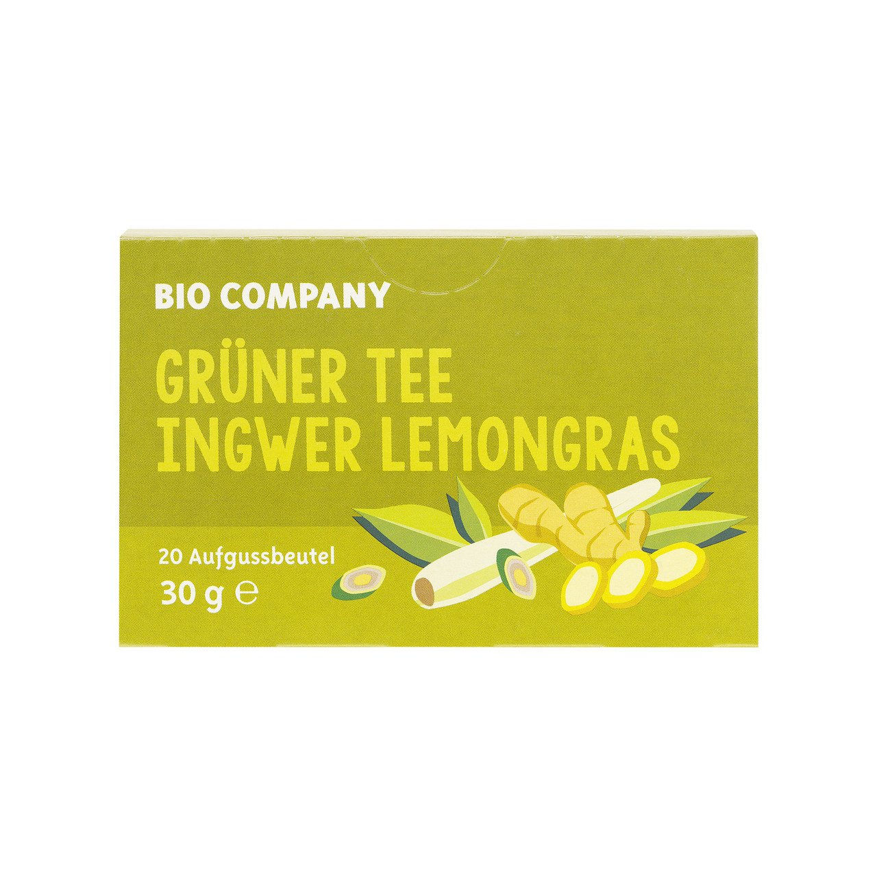 5x BIO COMPANY Gr ner Tee Ingwer Lemongras Gr ntee 30g