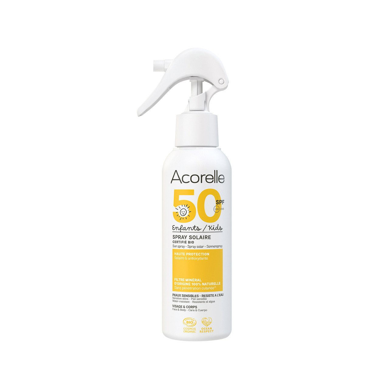 1x ACORELLE Sonnenspray Kinder SPF50 150ml