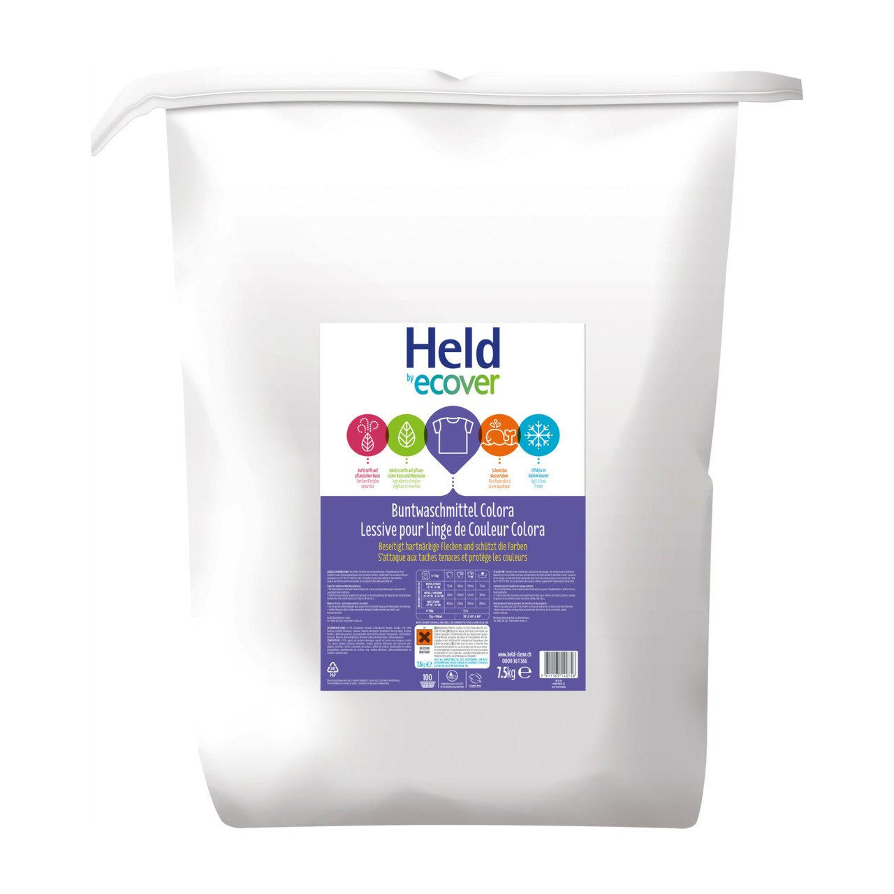 1x HELD Buntwaschmittel Colora 7500g