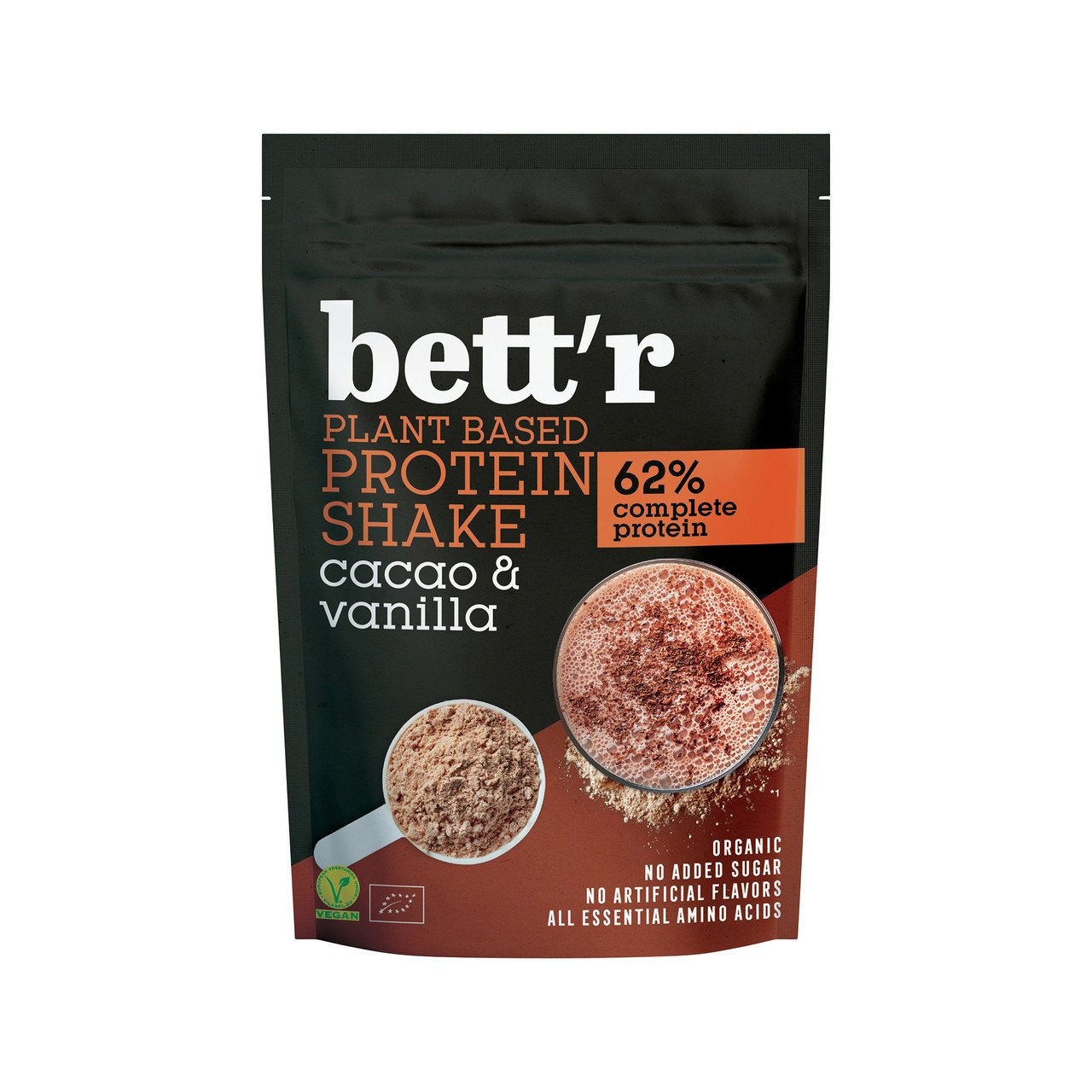 6x BETT'R Protein Shake Cacao & Vanilla 500g
