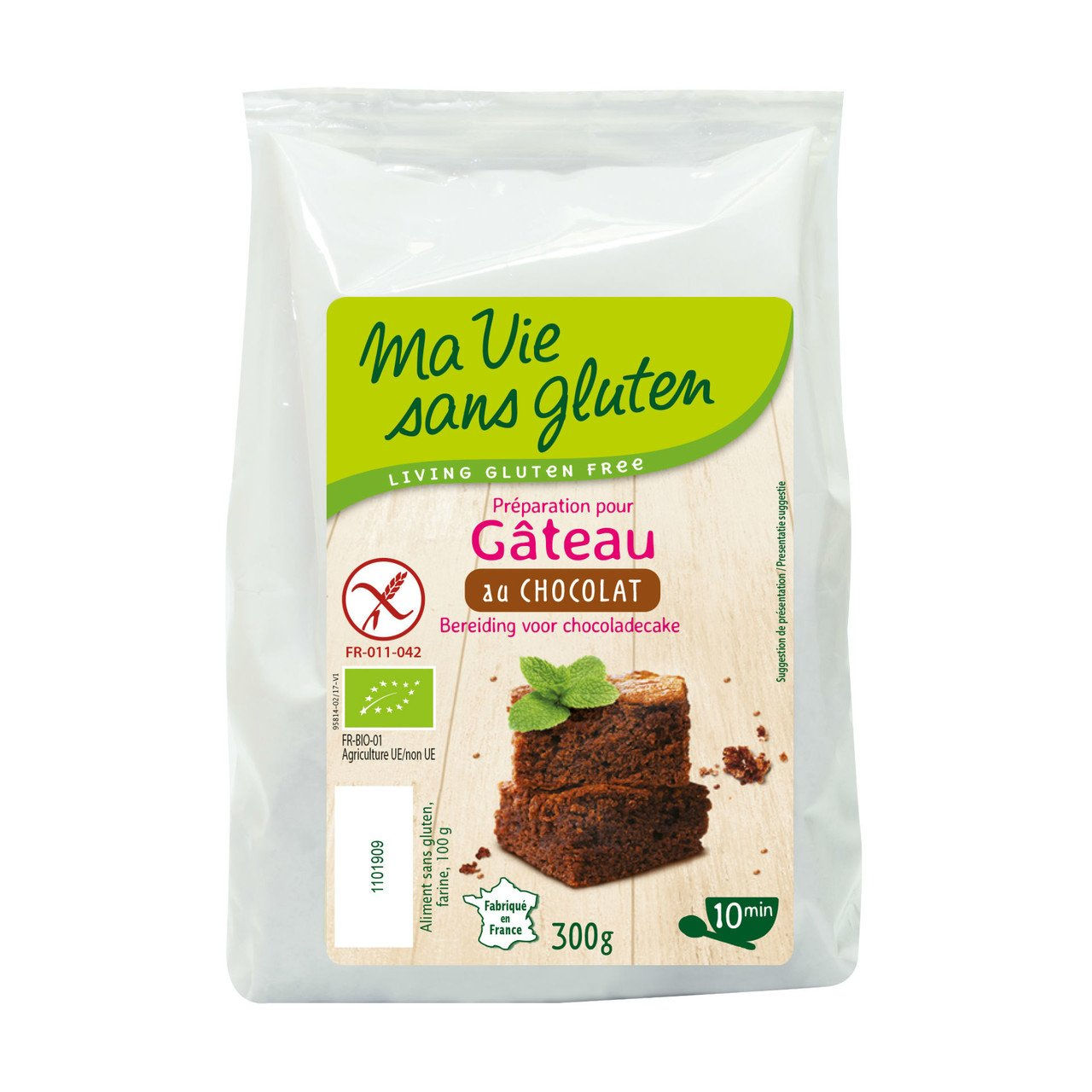 4x Ma vie sans Gluten Backmischung Schoko-Kuchen, 300g