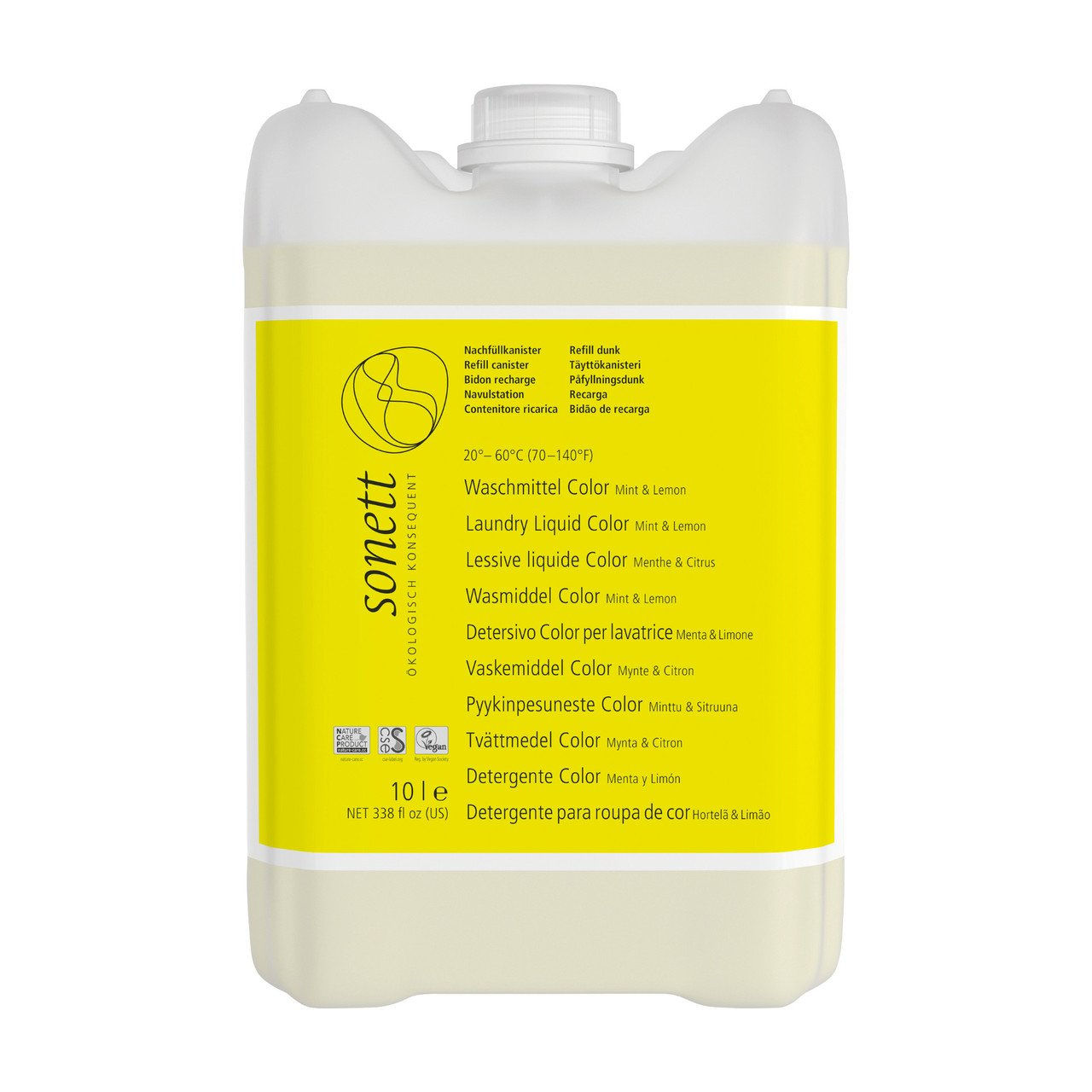1x SONETT Waschmittel Color Mint Lemon 20  - 60 C 10000ml