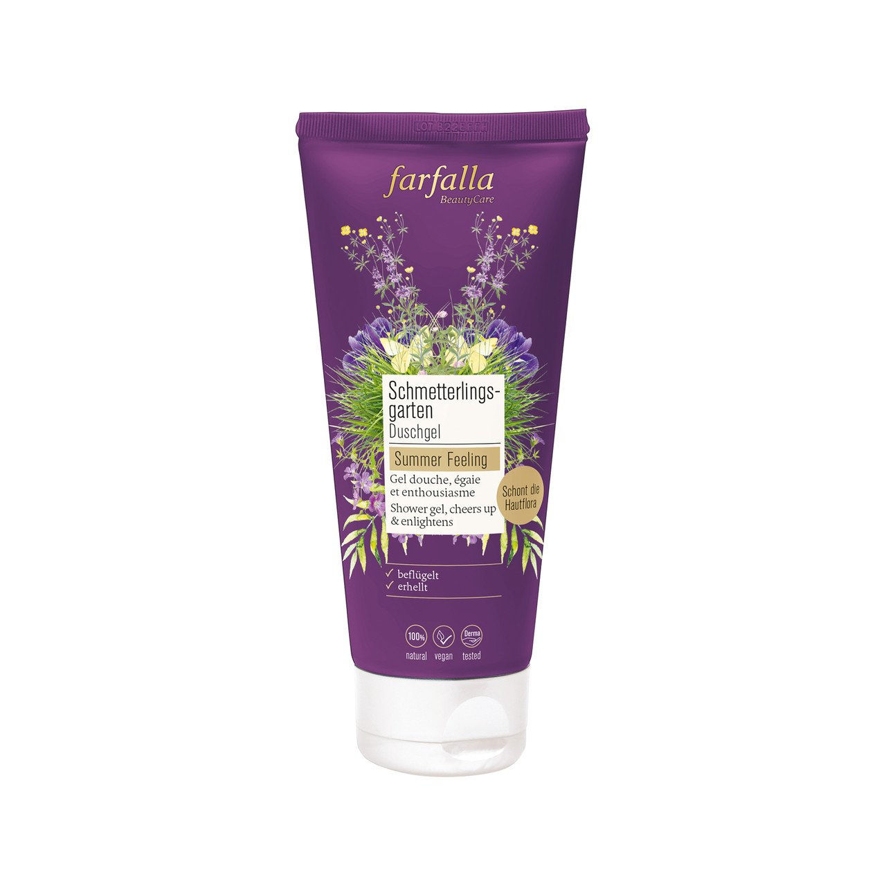 1x FARFALLA Schmetterlingsgarten Duschgel 200ml