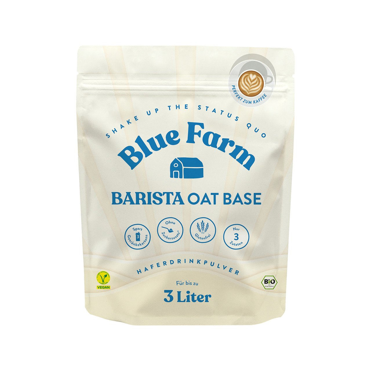 3x BLUEFARM Haferdrink Pulver - Oat Base Barista 300g