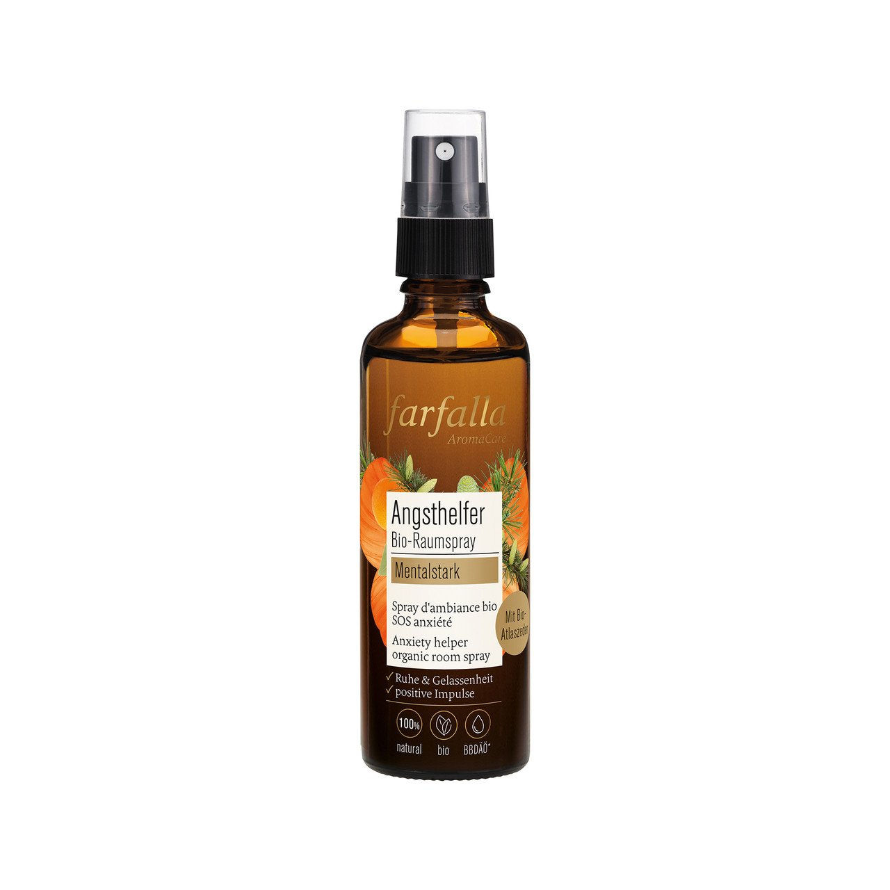 1x FARFALLA Mentalstark Angsthelfer Bio-Raumspray 75ml