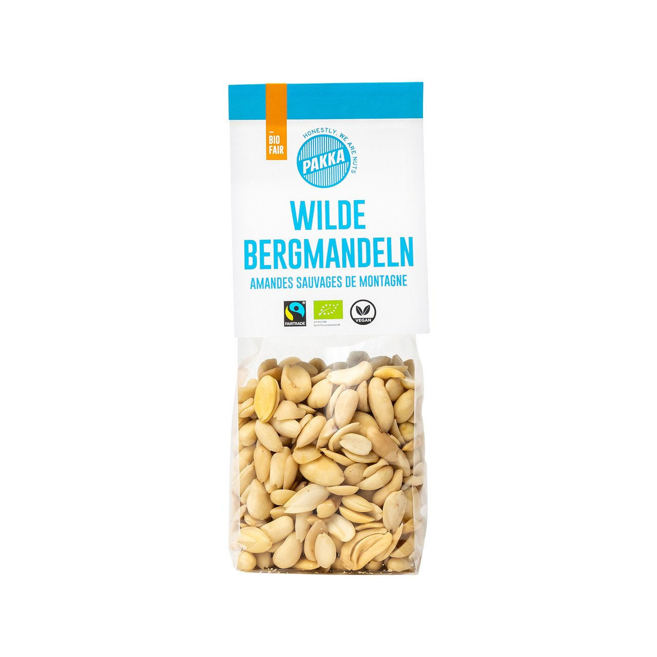 8x PAKKA Wilde Bergmandeln blanchiert 150g