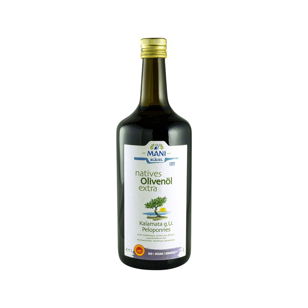 3x MANI Oliven l extra vergine Kalamata g.U. 1000ml