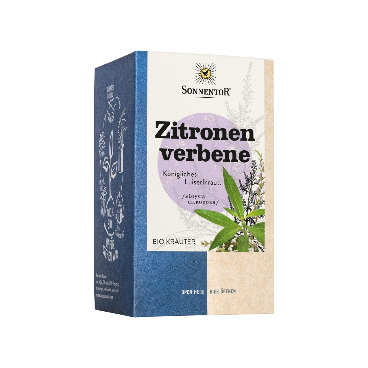 3x SONNENTOR Zitronenverbene Kr utertee 27g