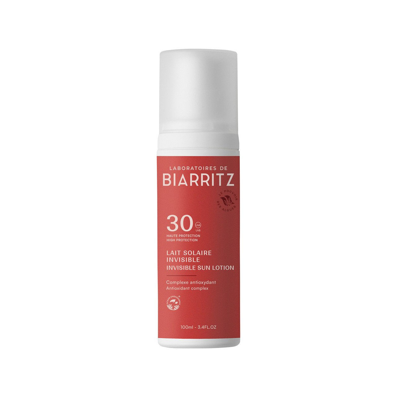 3x LAB.DE BIARRITZ Sonnenmilch Invisible LSF 30, synthetischer Filter 100ml
