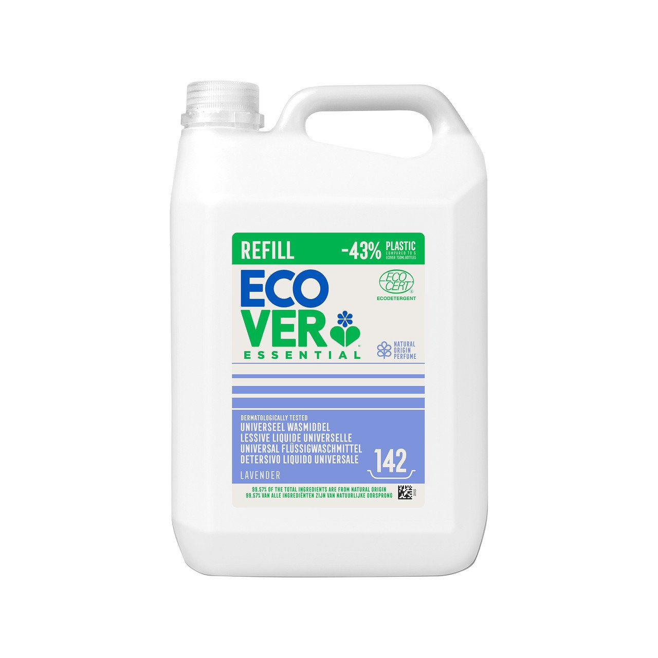 1x ECOVER ESSENTI. Universal Fl ssigwaschmittel Lavendel 5000ml
