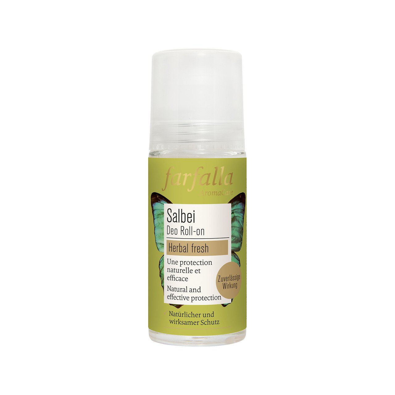 1x FARFALLA Salbei Kr uterfrischer Deo Roll-on 50ml