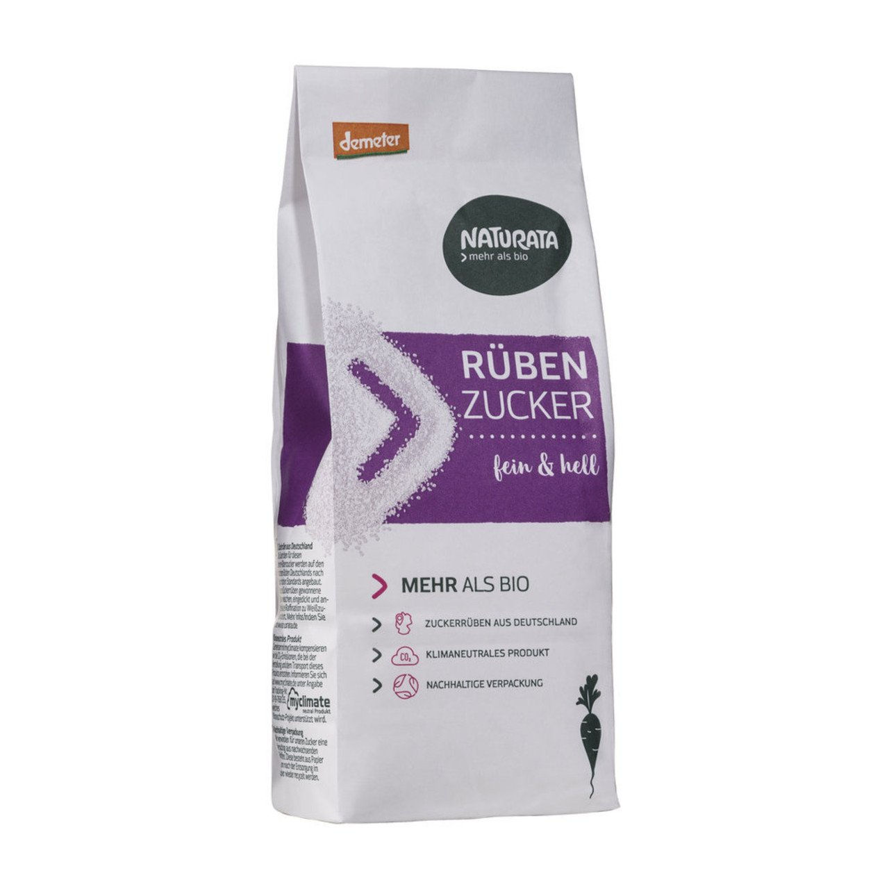 6x Naturata Rübenzucker weiss, 500g