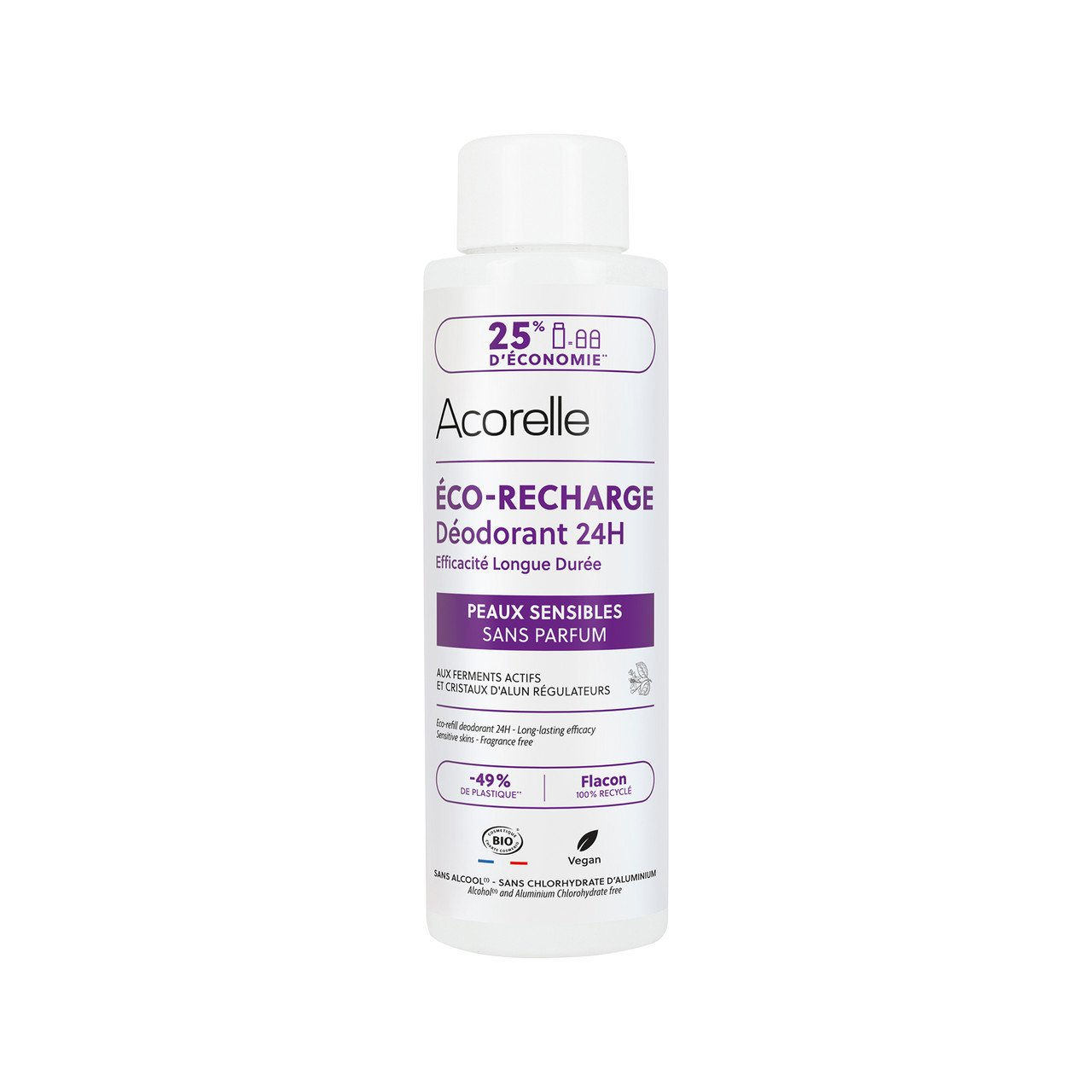 1x ACORELLE Eco-Refill Roll-On Deo 24h Sensible Haut 100ml