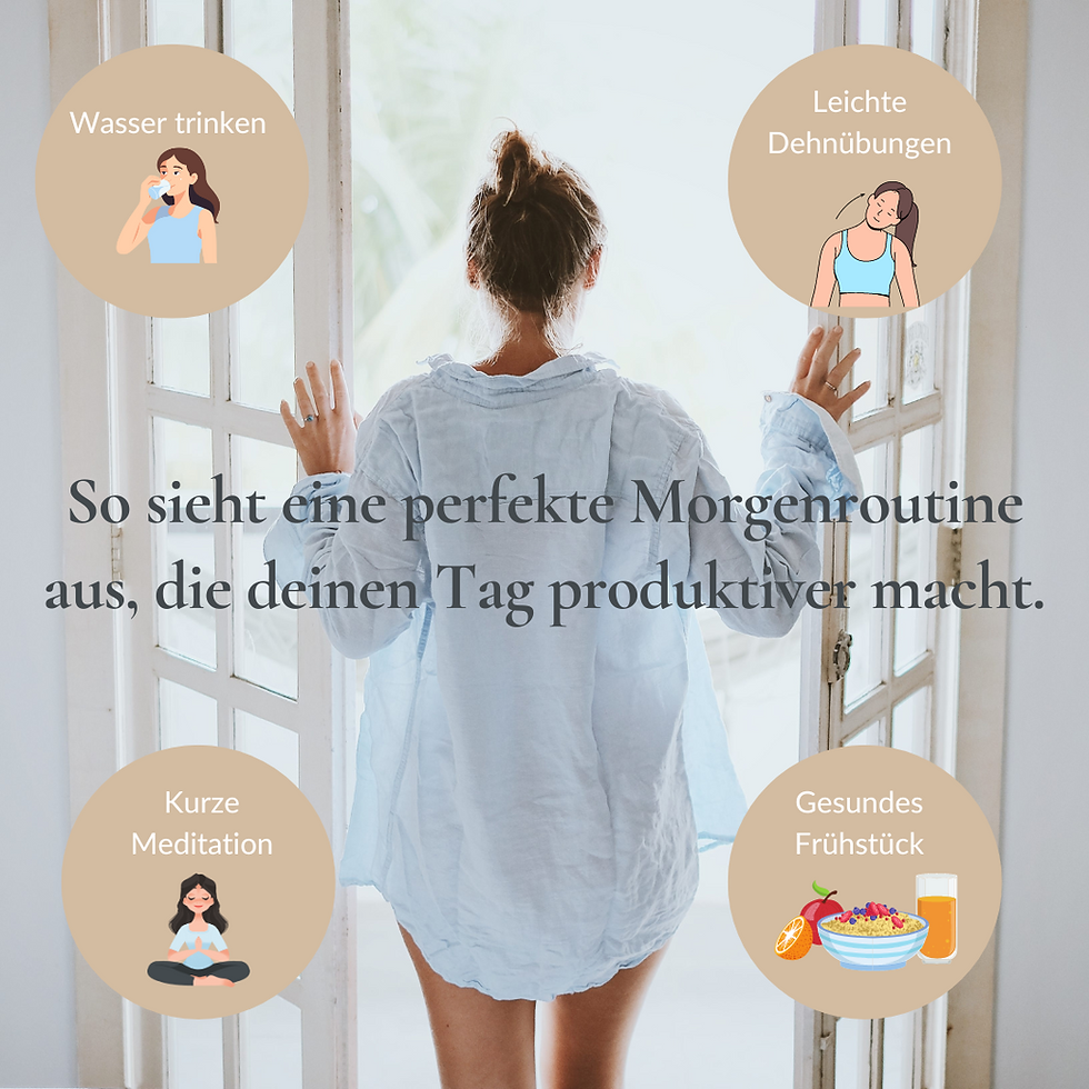 Meine Morgenroutine, die meinen Tag produktiver macht.