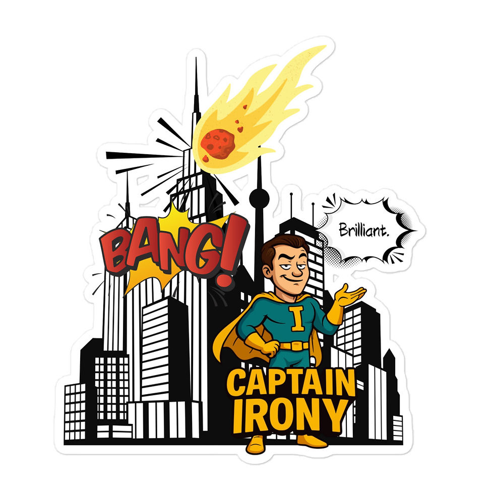 Thumbnail: Captain Irony - Sticker