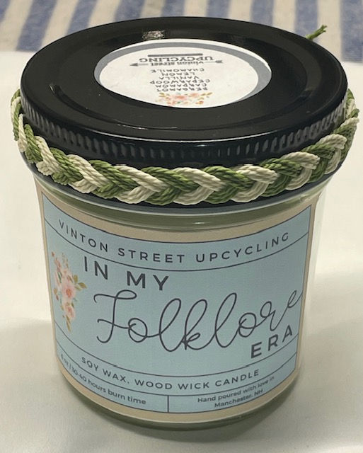 In My FOLKLORE Era- Soy Wax, Wood Wick Candle