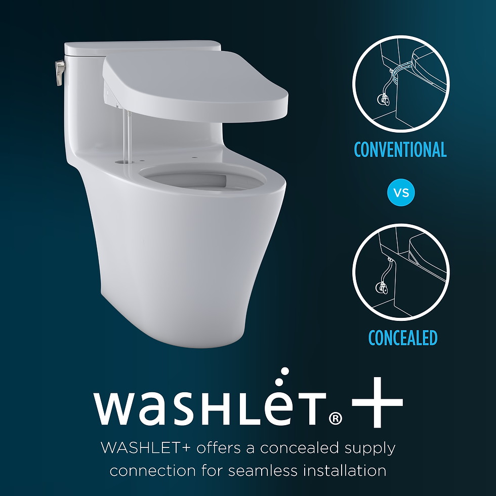 Thumbnail: UltraMax II WASHLET+ S5 One-Piece Toilet - 1.28 GPF - Universal Height