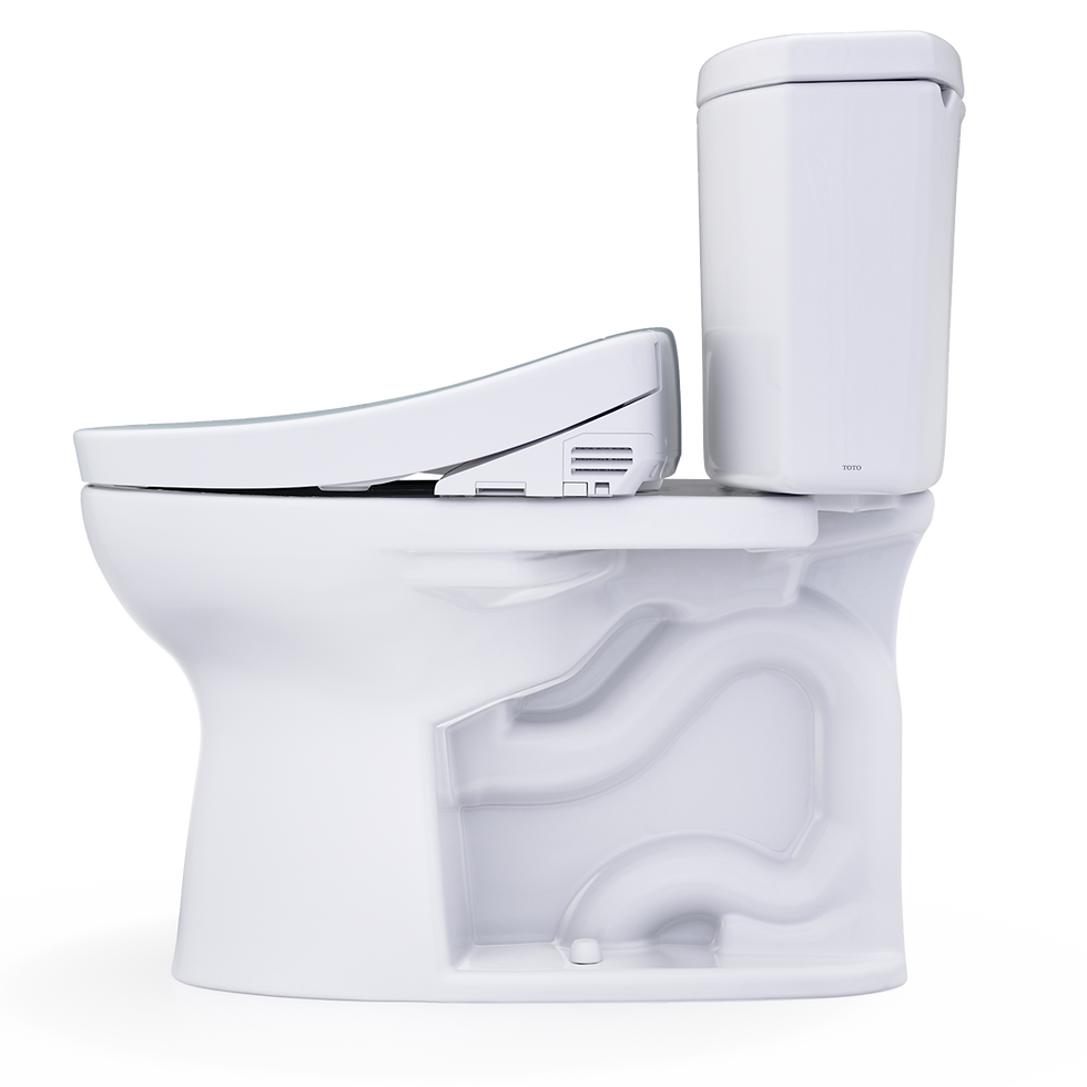 Thumbnail: Drake II WASHLET+ S2 Two-Piece Toilet - 1.28 GPF - Universal Height