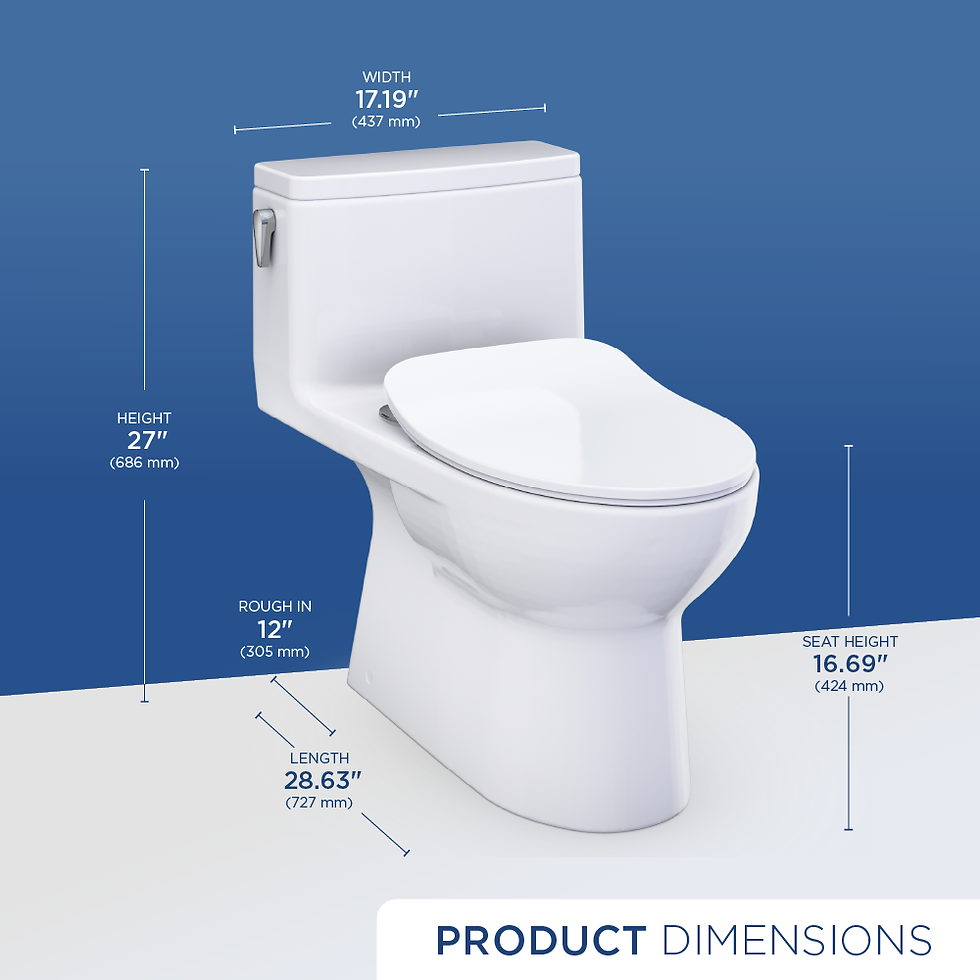 Thumbnail: TOTO Redington One-Piece Toilet -Slim Seat - 1.28 GPF - Elongated - Cotton White