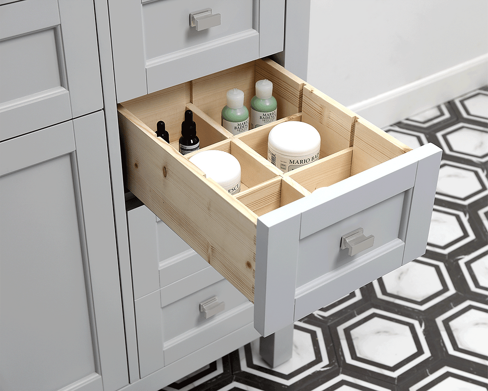 Thumbnail: Juniper 36 in. Vanity in Dove Gray with Engineered Stone Top & Ceramic Basin
