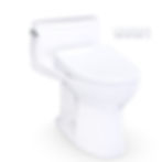 Thumbnail: Ultramax WASHLET+ S7 Low Profile One-Piece Toilet - 1.28 GPF - Cotton White