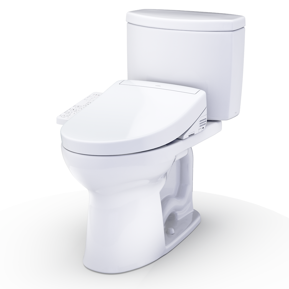 Thumbnail: Drake II WASHLET+ S2 Two-Piece Toilet - 1.0 GPF - Universal Height