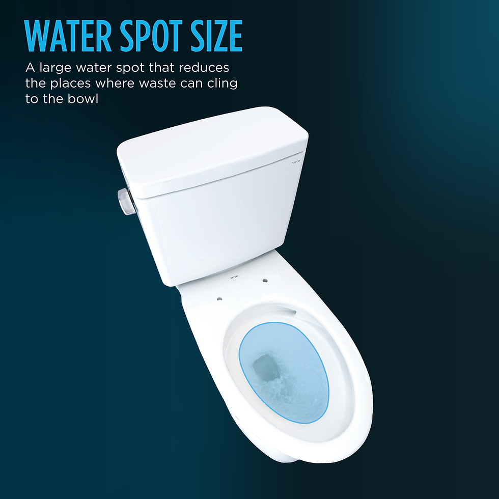 Thumbnail: DRAKE® TWO-PIECE TOILET, 1.28 GPF, ELONGATED BOWL - UNIVERSAL HEIGHT - 10" ROUGH