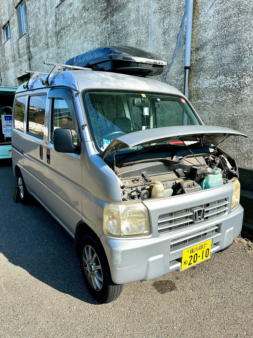 石川県羽咋市 『災害支援団体』合同チーム・TEAM JAPAN様-ホンダ アクティ・E07Z型 水素ガスカーボンクリーニング施工実施