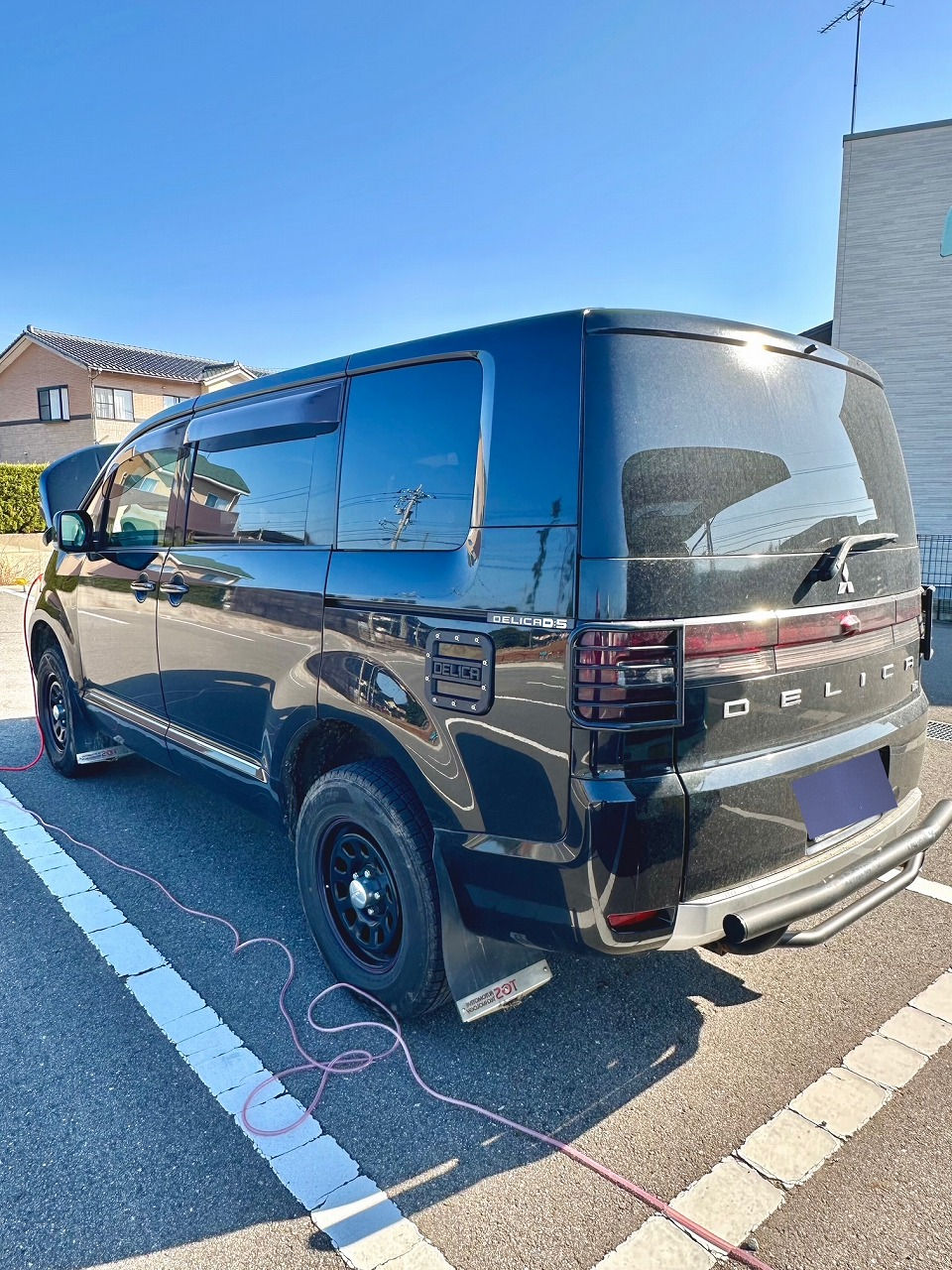 石川県羽咋郡-三菱・デリカD:5-4N14型 水素ガスカーボンクリーニング施工実