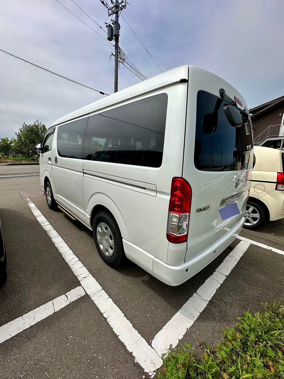 石川県金沢市 【ハスネテラスさん】のお車、トヨタ ハイエースGL・2TR-FE型水素ガスカーボンクリーニング施工実施