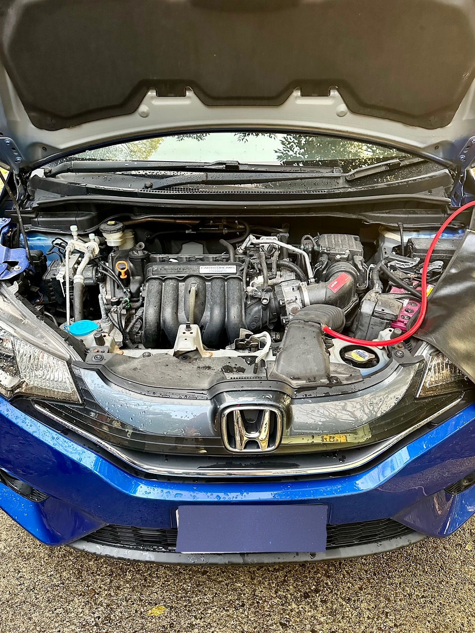 富山県射水市-ホンダ フィット・L13B型 水素ガスカーボンクリーニング施工実施
