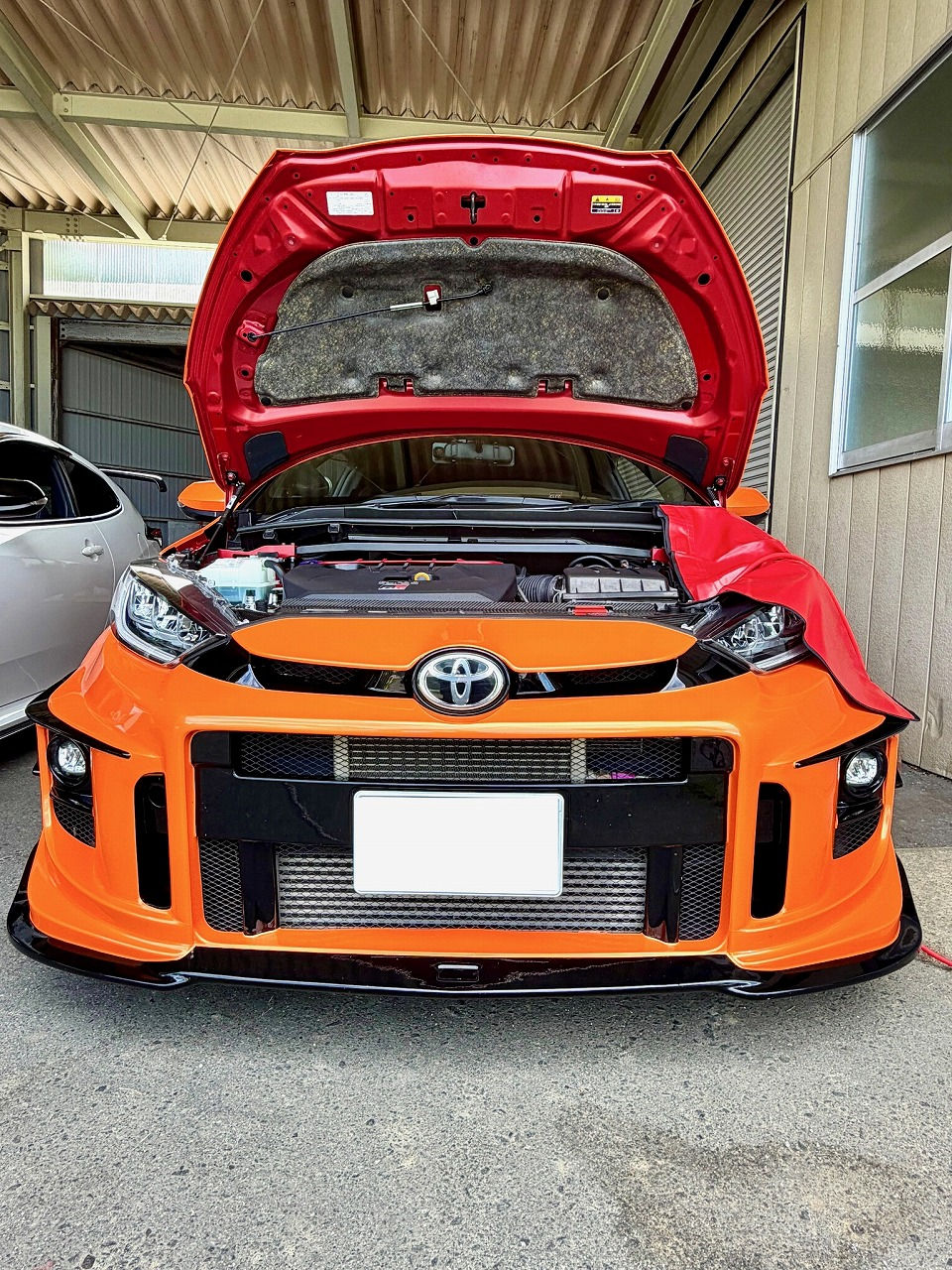 茨城県 トヨタ GRヤリス・G16E-GTS型水素ガスカーボンクリーニング施工実施