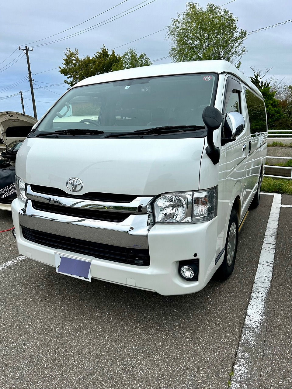 石川県金沢市 【ハスネテラスさん】のお車、トヨタ ハイエースGL・2TR-FE型水素ガスカーボンクリーニング施工実施