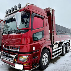 石川県 三菱ふそう-スーパーグレート・6R20型 水素ガスカーボンクリーニング施工実施【地原建設様】