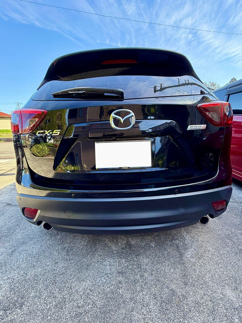 石川県-マツダ CX-5 SKYACTIV-D・SH-VPTS型水素ガスカーボンクリーニング施工実施