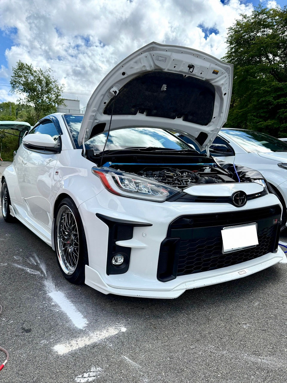 山口県 トヨタ GRヤリス・M15A-FKS型水素ガスカーボンクリーニング施工実施