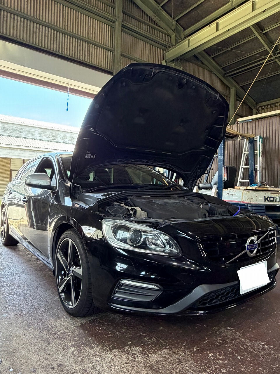 石川県-ボルボV60・D4204T型 水素ガスカーボンクリーニング施工実施