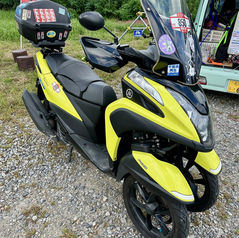 福島県会津若松市-ヤマハ  トリシティ125E3V7E型型 水素ガスカーボンクリーニング施工実施【コーヒー＆ランチ さくらや様にて施工】