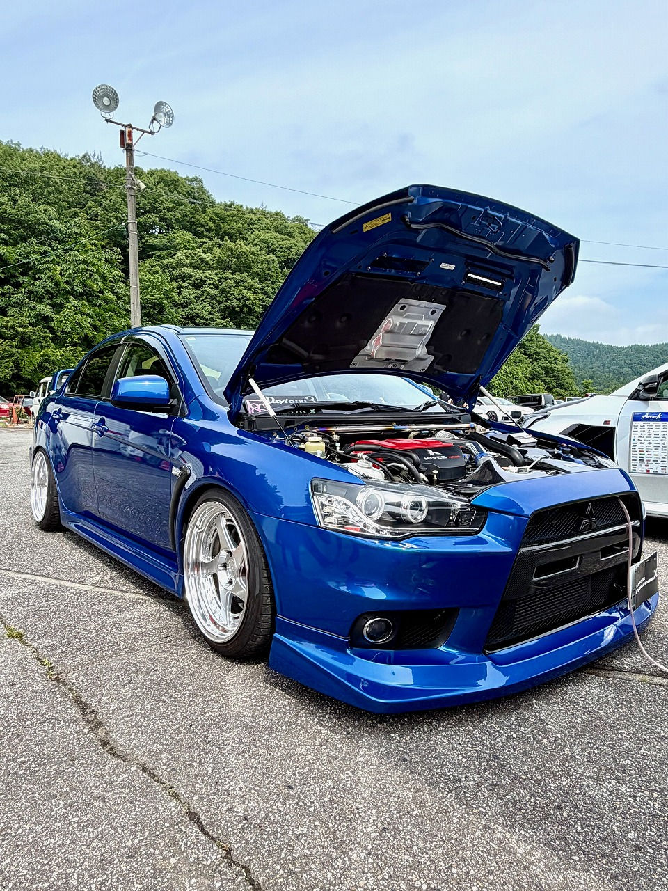 富山県-三菱 ランサーエボリューション・4B11型水素ガスカーボンクリーニング施工実施