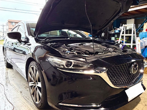 石川県-マツダ MAZDA6セダン・SH-VPTR型水素ガスカーボンクリーニング施工実施