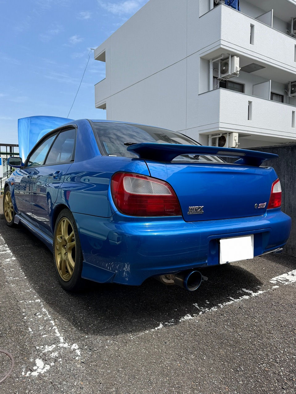 愛知県 スバル-インプレッサWRX STi・EJ20型 水素ガスカーボンクリーニング施工実施