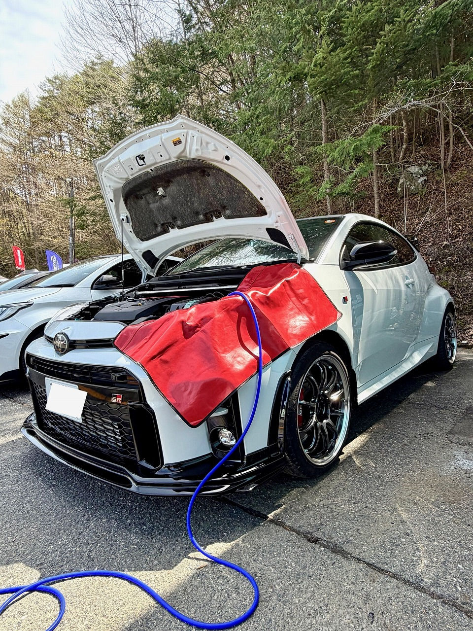 埼玉県 トヨタ GRヤリス・G16E-GTS型水素ガスカーボンクリーニング施工実施