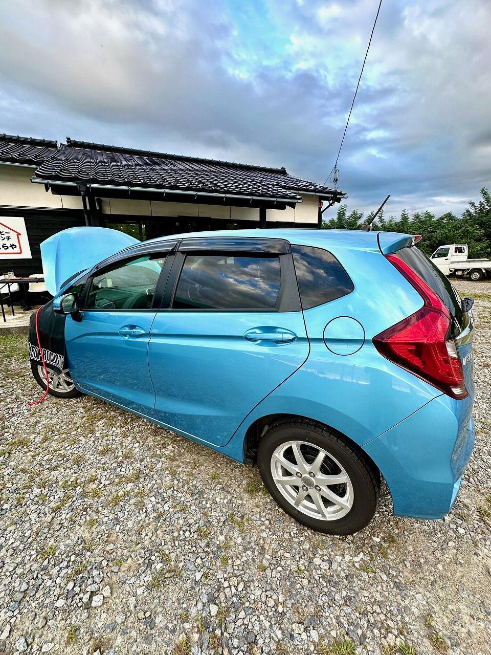 石川県羽咋郡-ホンダ フィット・L15B型型 水素ガスカーボンクリーニング施工実施【コーヒー&ランチ さくらや様にて施工】