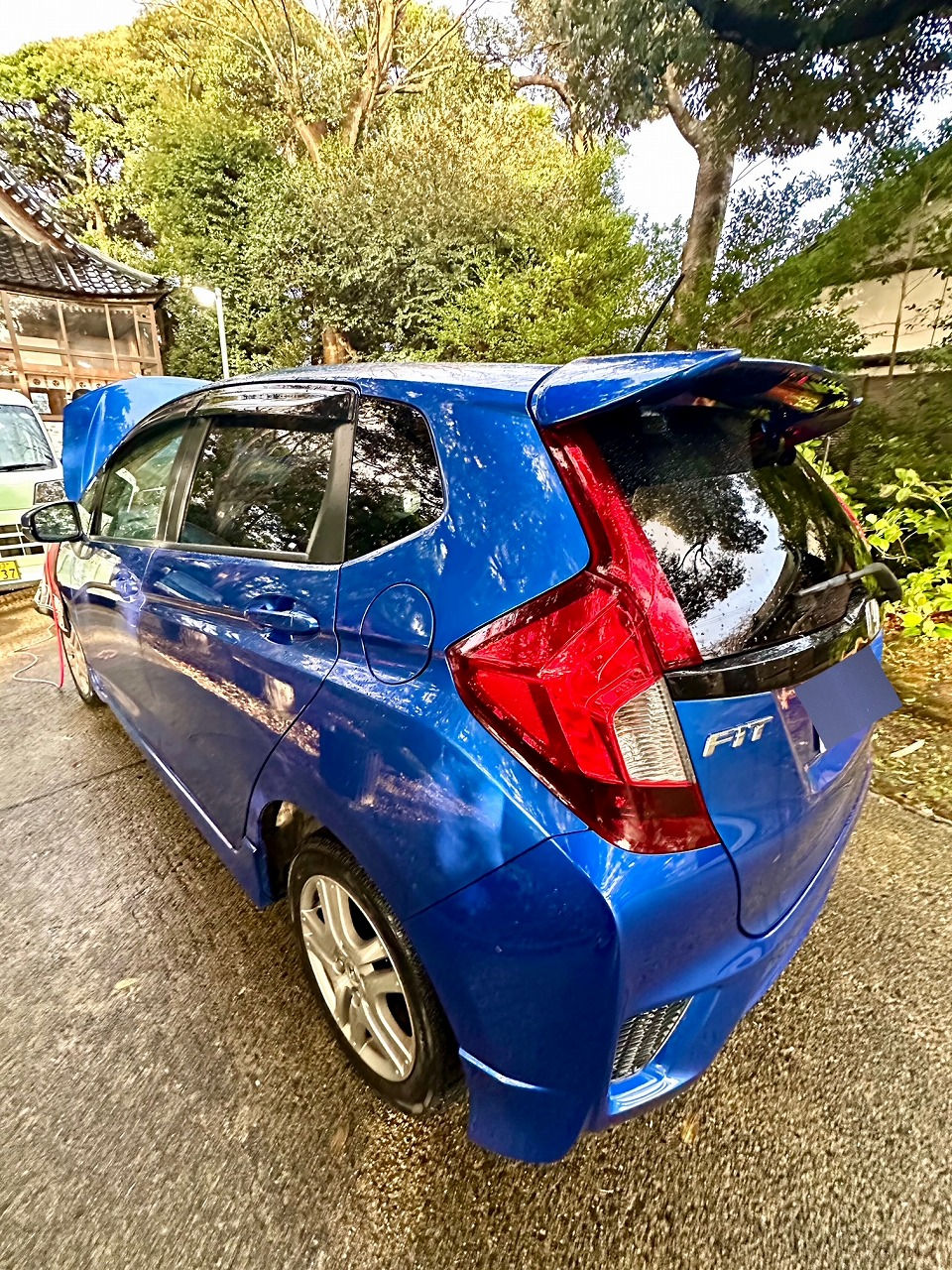 富山県射水市-ホンダ フィット・L13B型 水素ガスカーボンクリーニング施工実施