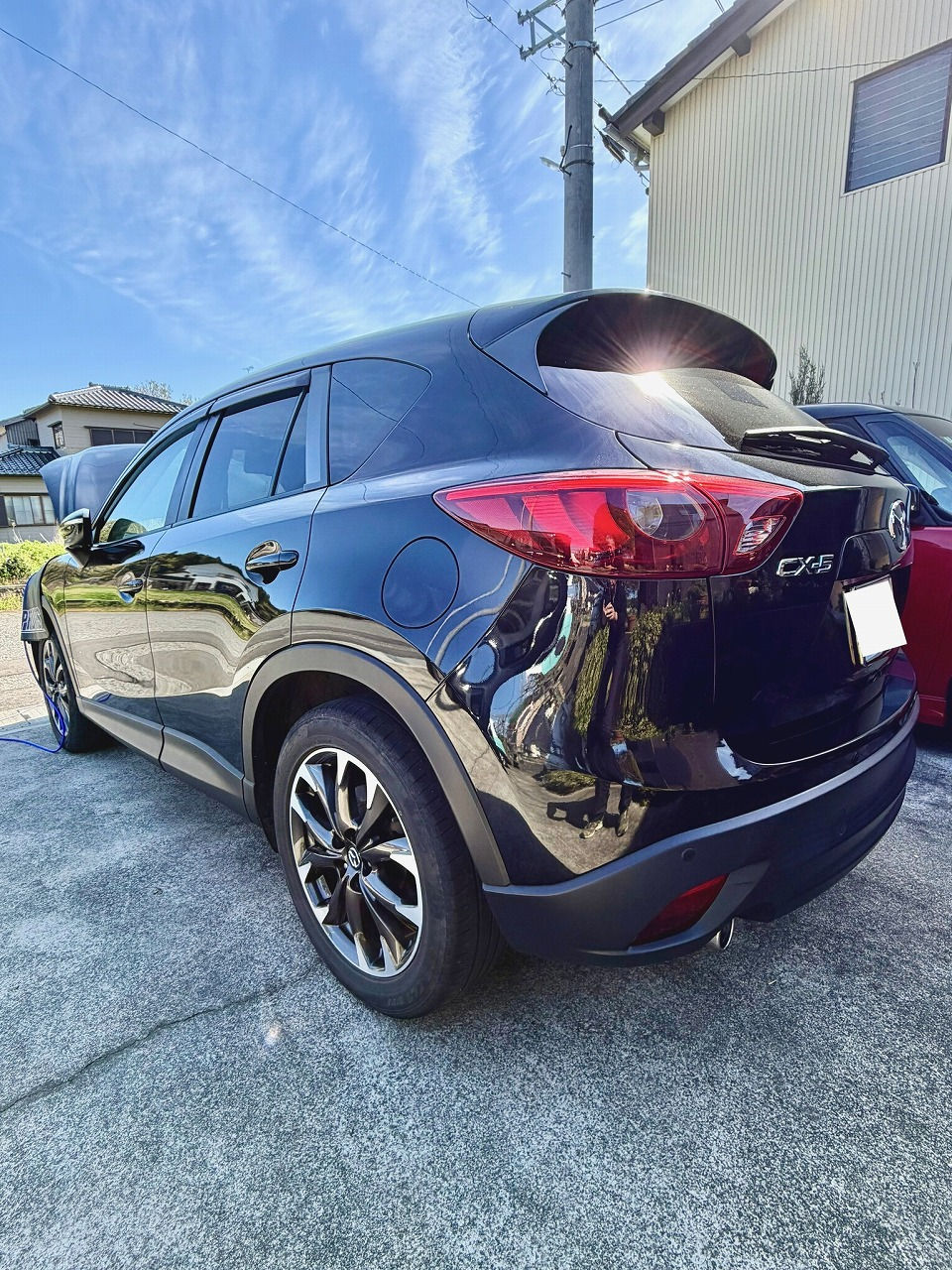 石川県-マツダ CX-5 SKYACTIV-D・SH-VPTS型水素ガスカーボンクリーニング施工実施