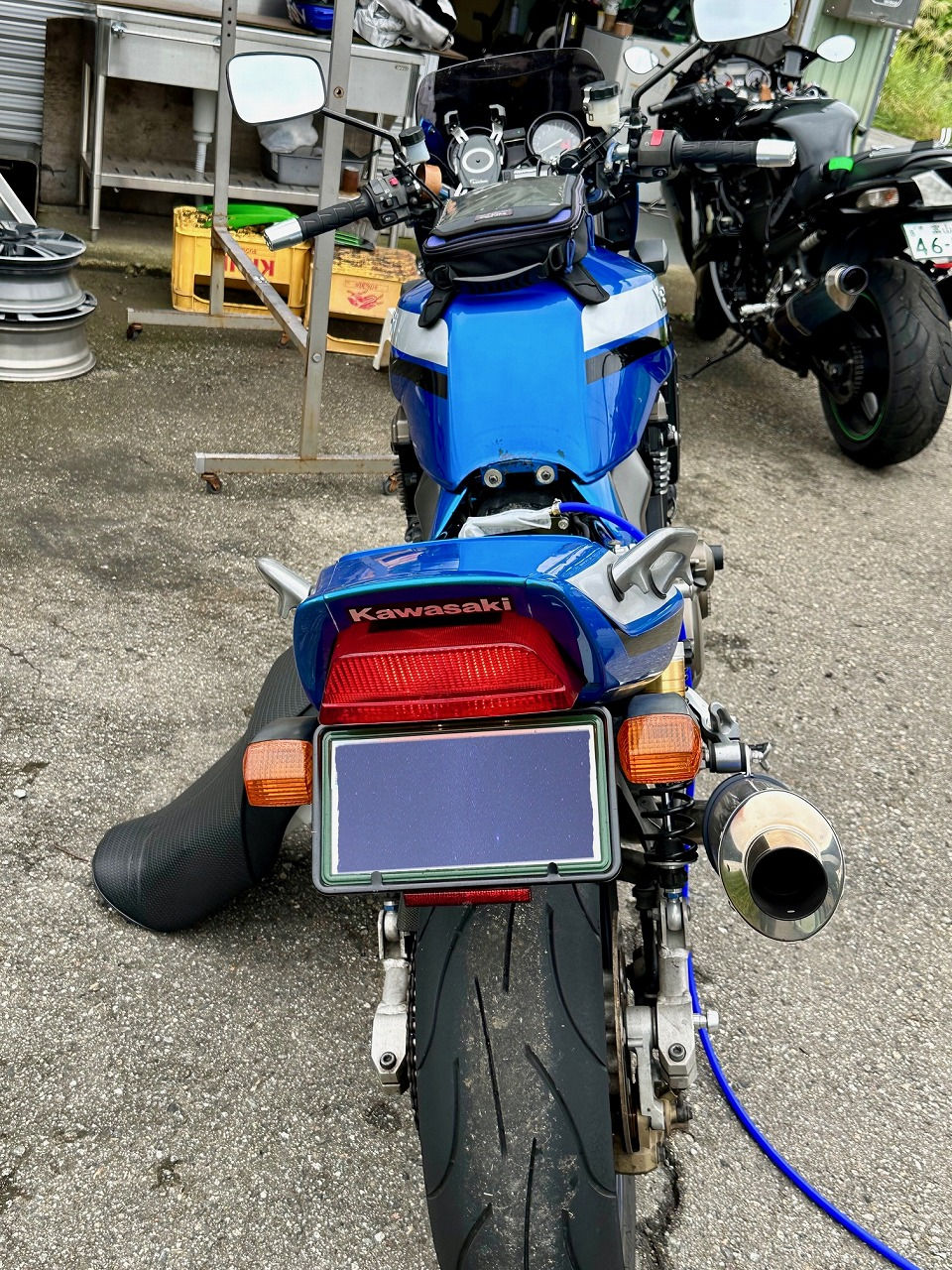 茨木県水戸市- カワサキ・ZRX1200R-ZRT20A型 水素ガスカーボンクリーニング施工実施