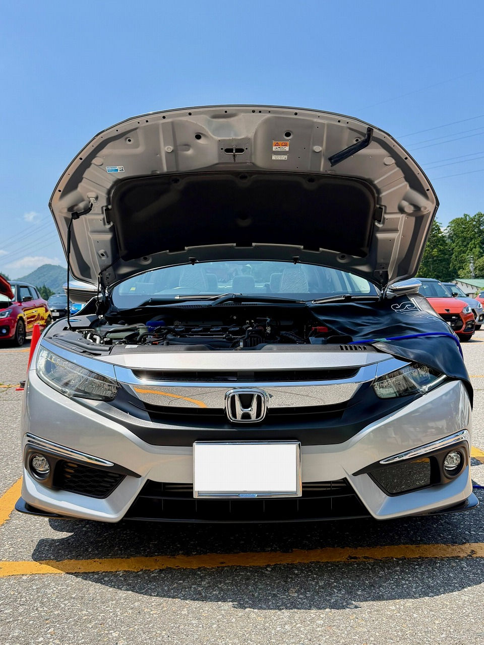 富山県 -ホンダ シビック・L15C型 水素ガスカーボンクリーニング施工実施