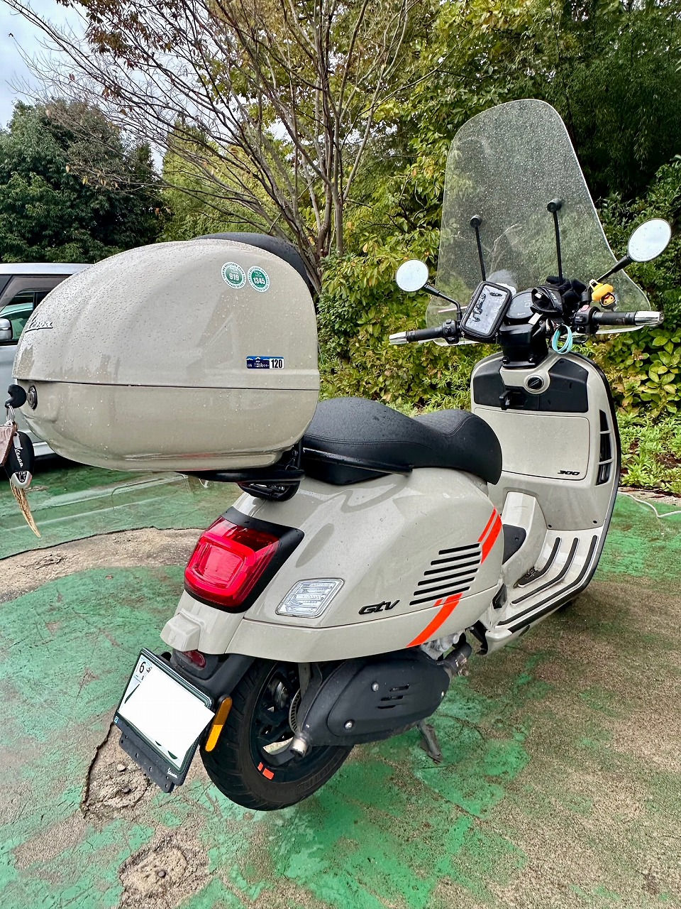 石川県-Vespa GTV300・HPE型水素ガスカーボンクリーニング施工実施