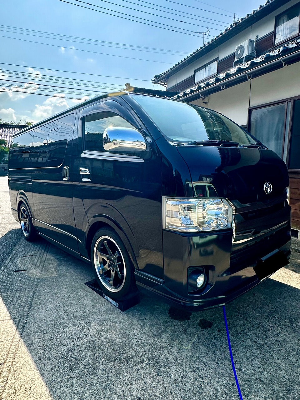 石川県 トヨタ-ハイエース・1KD-FTV型水素ガスカーボンクリーニング施工実施