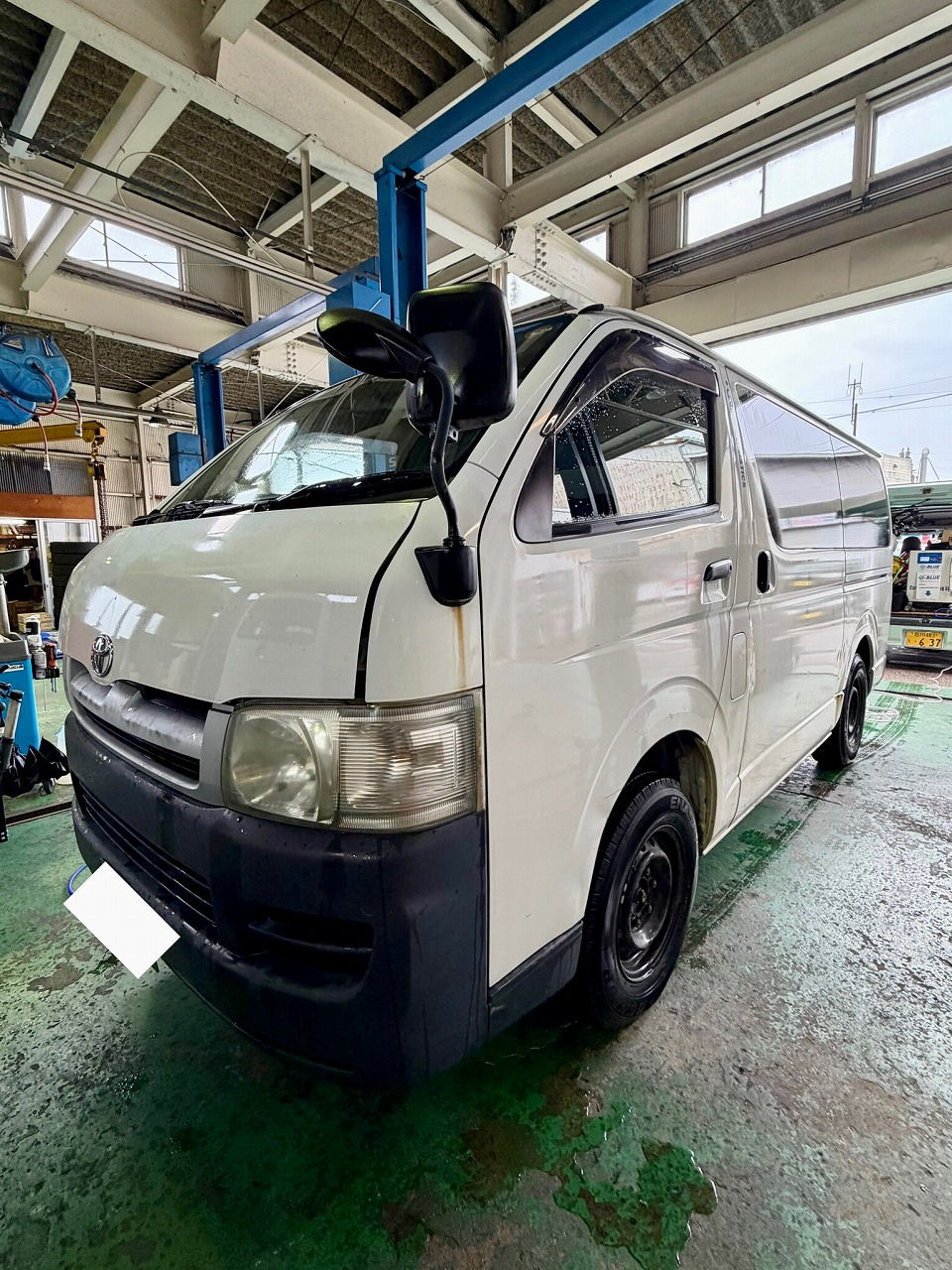 富山県 トヨタ-ハイエース・2KD-FTV型水素ガスカーボンクリーニング施工実施
